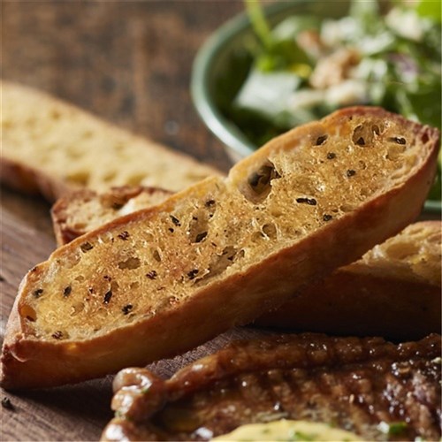 GARLIC BREAD CIABATTA SLICE 80X70GM 5640
