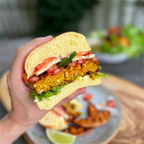 BURGER PATTIES BUTTERNUT PUMPKIN VEGAN 40X115GM