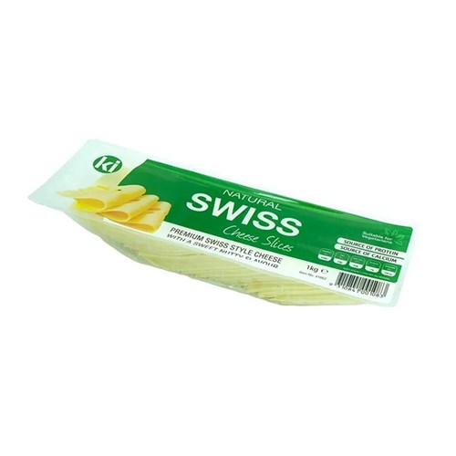 CHEESE SWISS SLICED 1KG