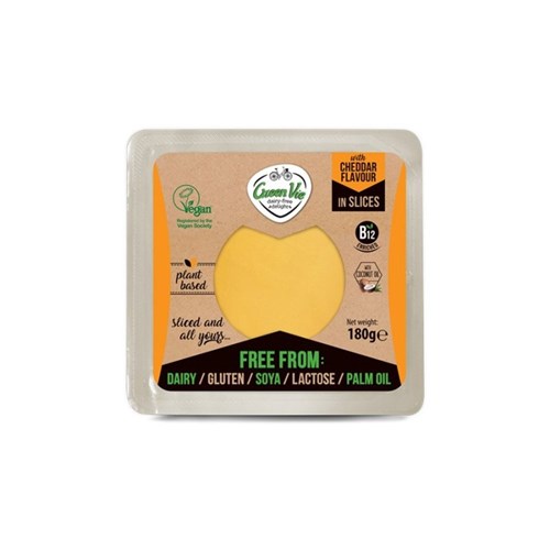 CHEESE CHEDDAR SLICED VEGAN 500GM