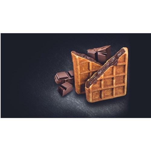 WAFFLES FILLED CHOCOLATE 48X80GM