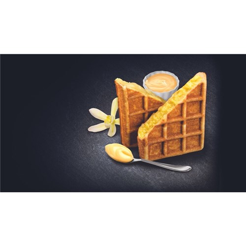 WAFFLES FILLED CUSTARD 48X80GM