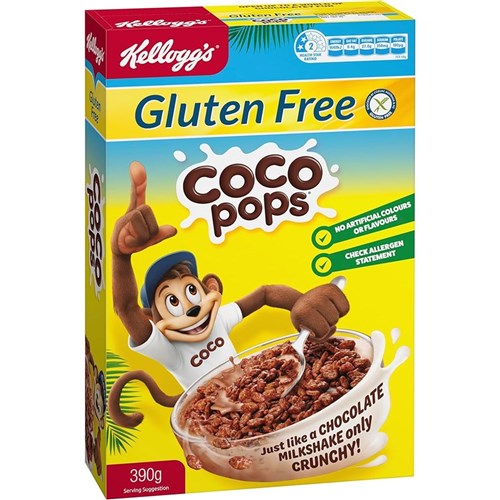 COCO POPS GLUTEN FREE 390GM