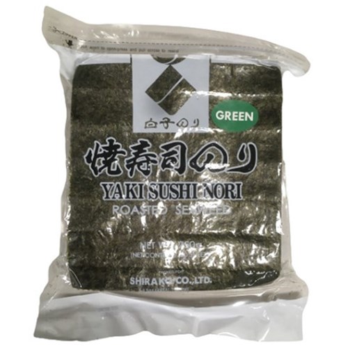 SEAWEED SHEETS ROASTED SUSHI NORI 100'S 250GM