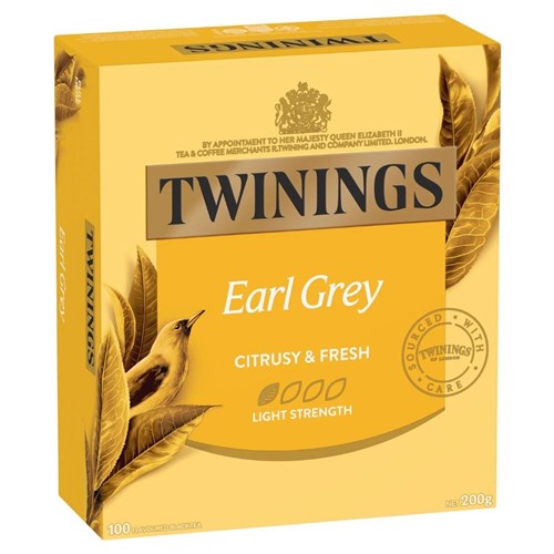 TEA BAGS ENVELOPE EARL GREY  6 X 100'S