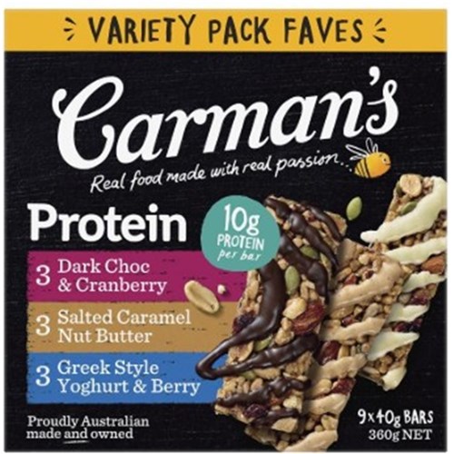 MUESLI PROTIEN BARS 9X40GM