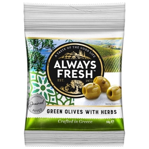 OLIVES GREEN W/HERBS POUCH 50G X 105