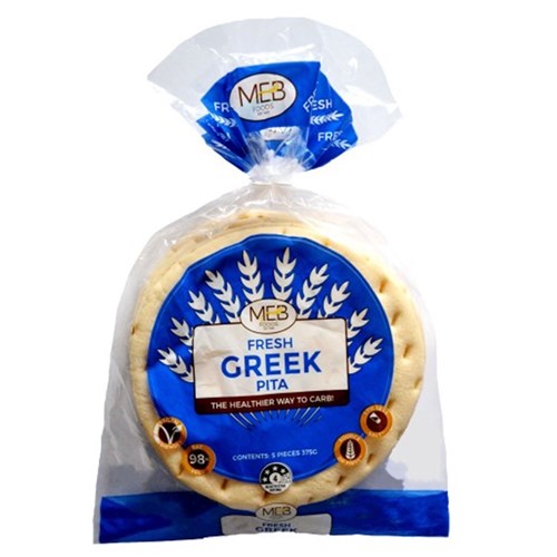 PITA GREEK 22CM (9 INCH) 5PK X 12