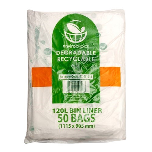 GARBAGE BAGS BIN LINER BIODEGRADABLE 120 LT