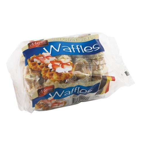 WAFFLES BELGIUM 14X 5 X55GM (ROUND) 70'S