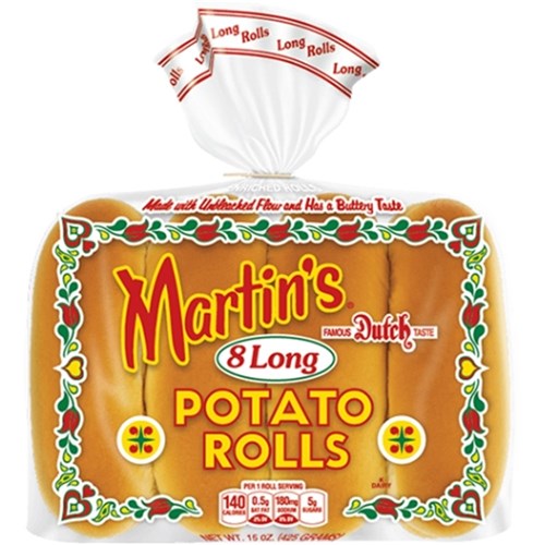 BREAD ROLL POTATO HOT DOG 5.75INCH 64'S