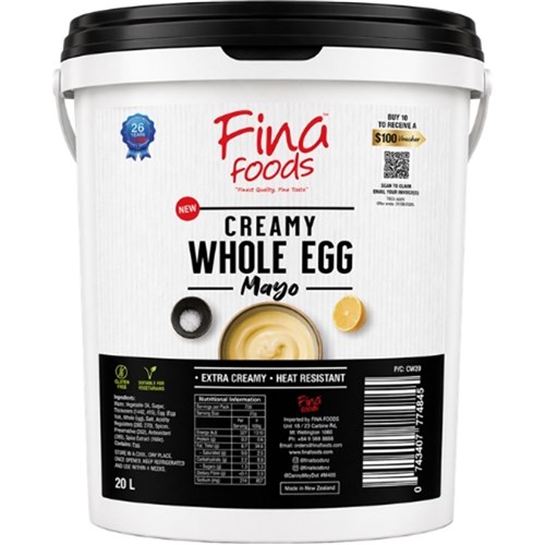 MAYONNAISE WHOLE EGG 20LT